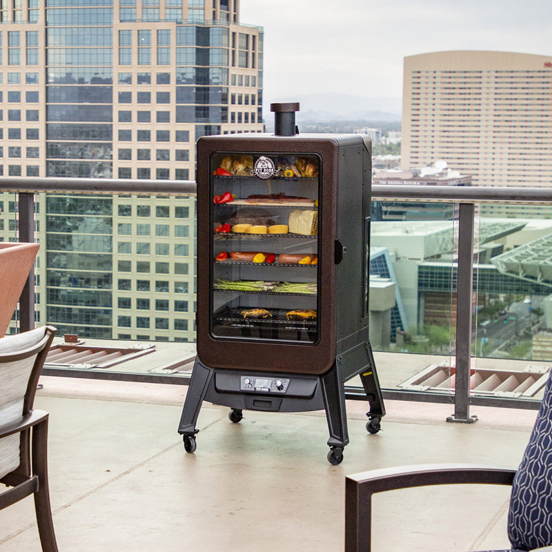 Pit Boss Sportsman 7 Series Vertical Smoker Pit Boss 7-Series Electric Wood Pellet Vertical Smoker, Copperhead